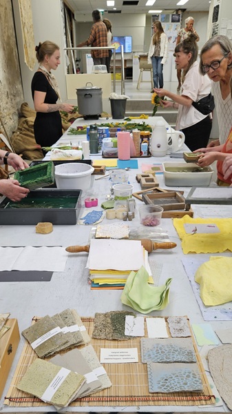 Workshops Papierscheppen en Eco Printen